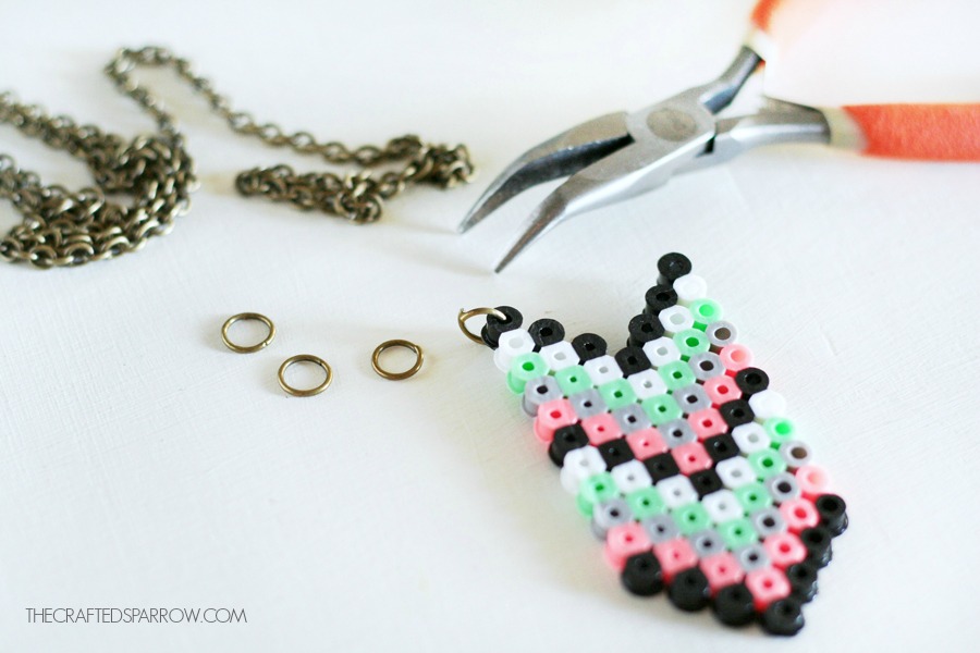 Perler Bead Necklaces - The Crafted Sparrow