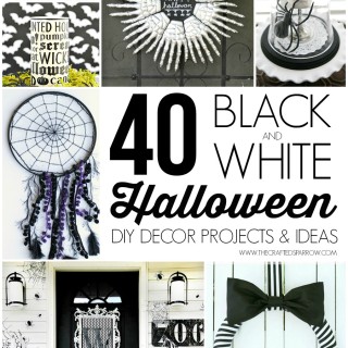 40 Black & White Halloween Decor Projects