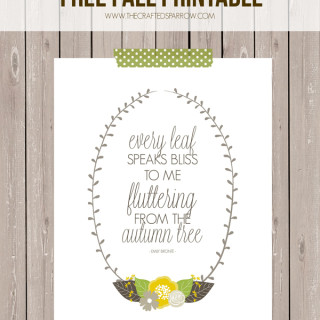 Free Fall Printable