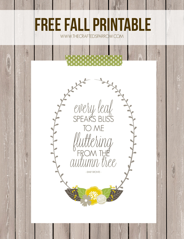 Free Fall Printable