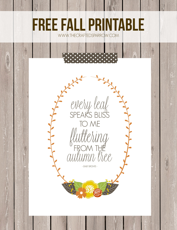 Free Fall Printable