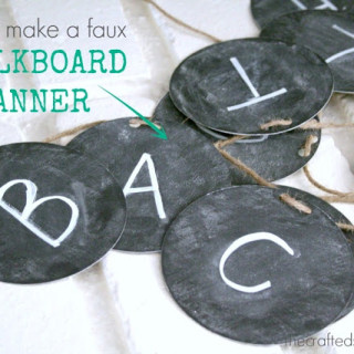 Faux Chalkboard Banner