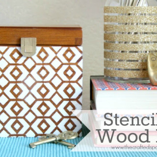 Stenciled Wood Box