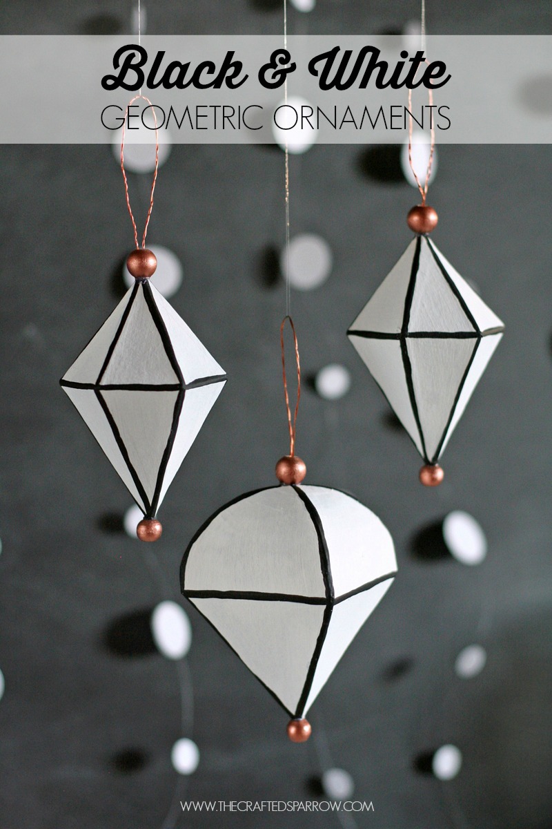 Black & White Geometric Ornaments