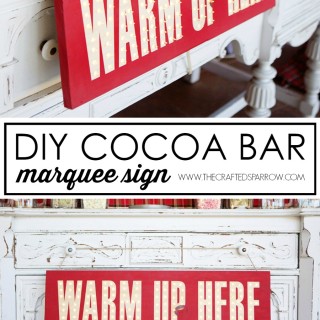 DIY Cocoa Bar Marquee Sign