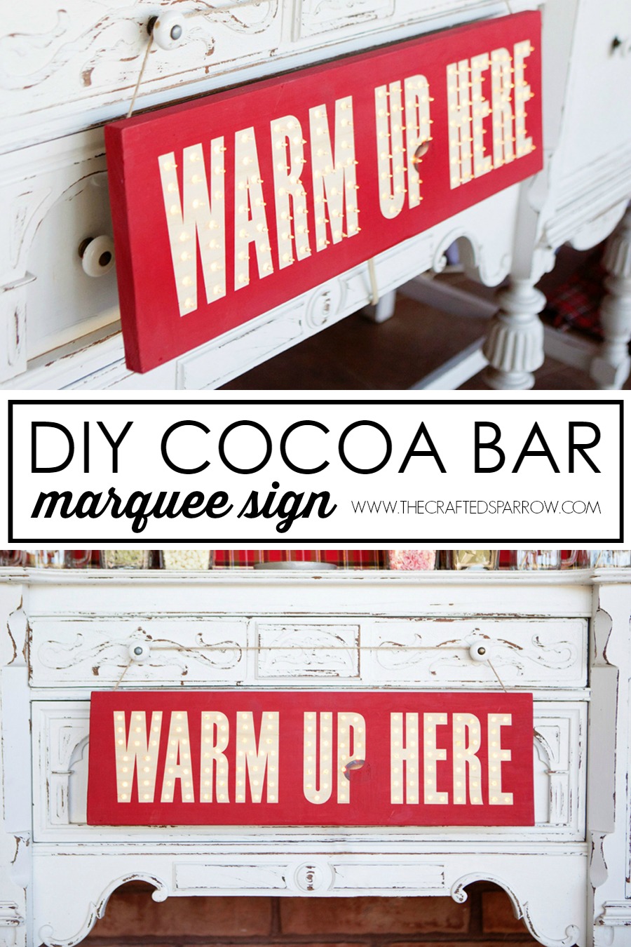 DIY Cocoa Bar Marquee Sign