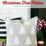 Geometric Christmas Tree Pillow