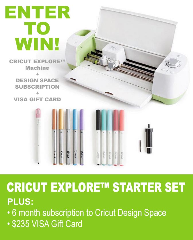 Cricut Explore + Visa Gift Card Giveaway