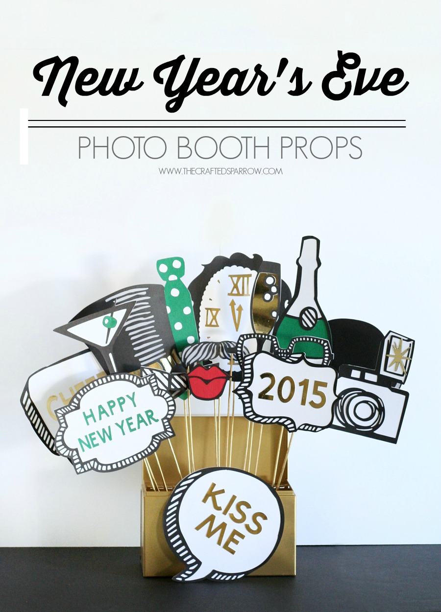 New Year's Eve Photo Booth Props