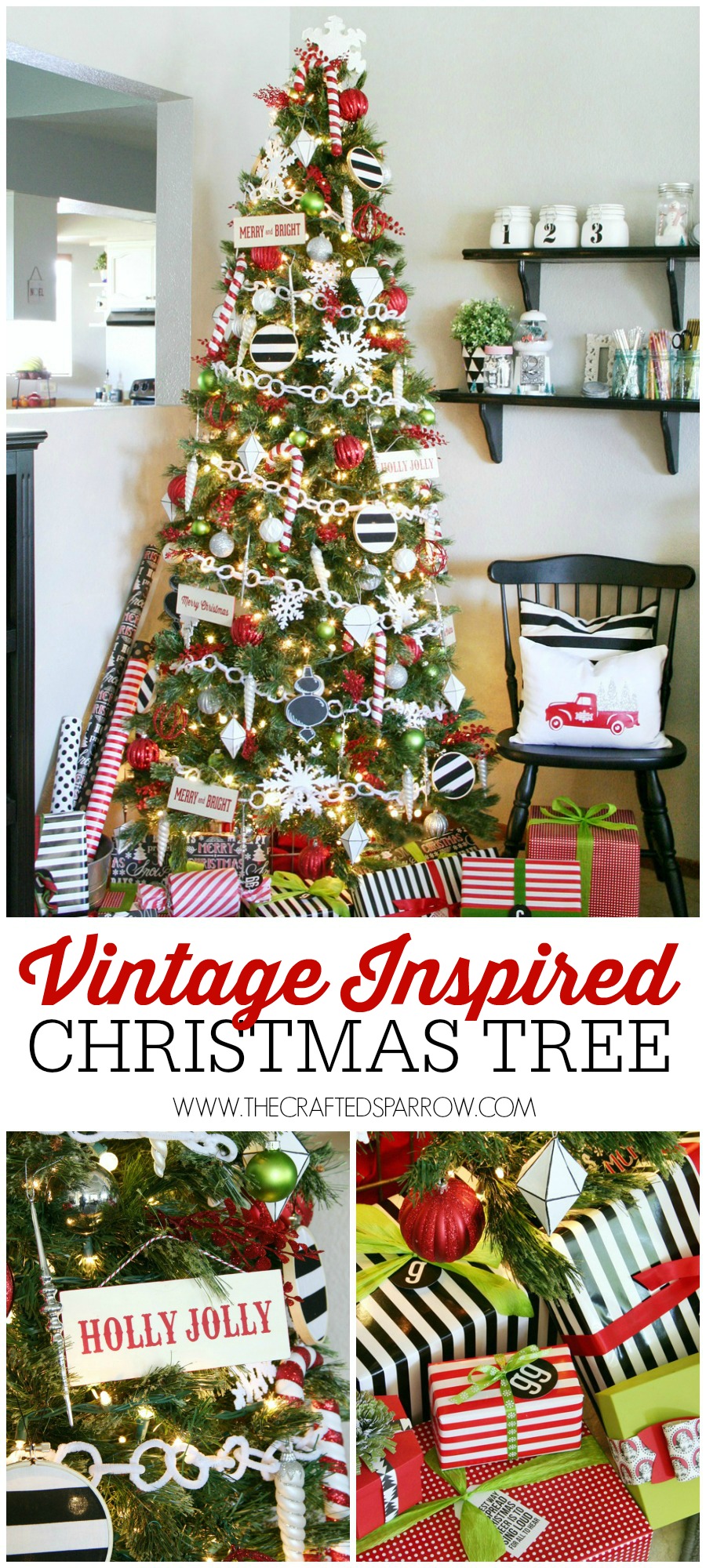 Vintage Inspired Christmas Tree