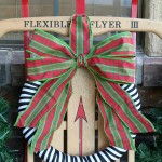 Vintage Plaid Ribbon Christmas Wreath