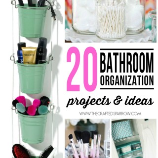20 Bathroom Organization Projects & Ideas
