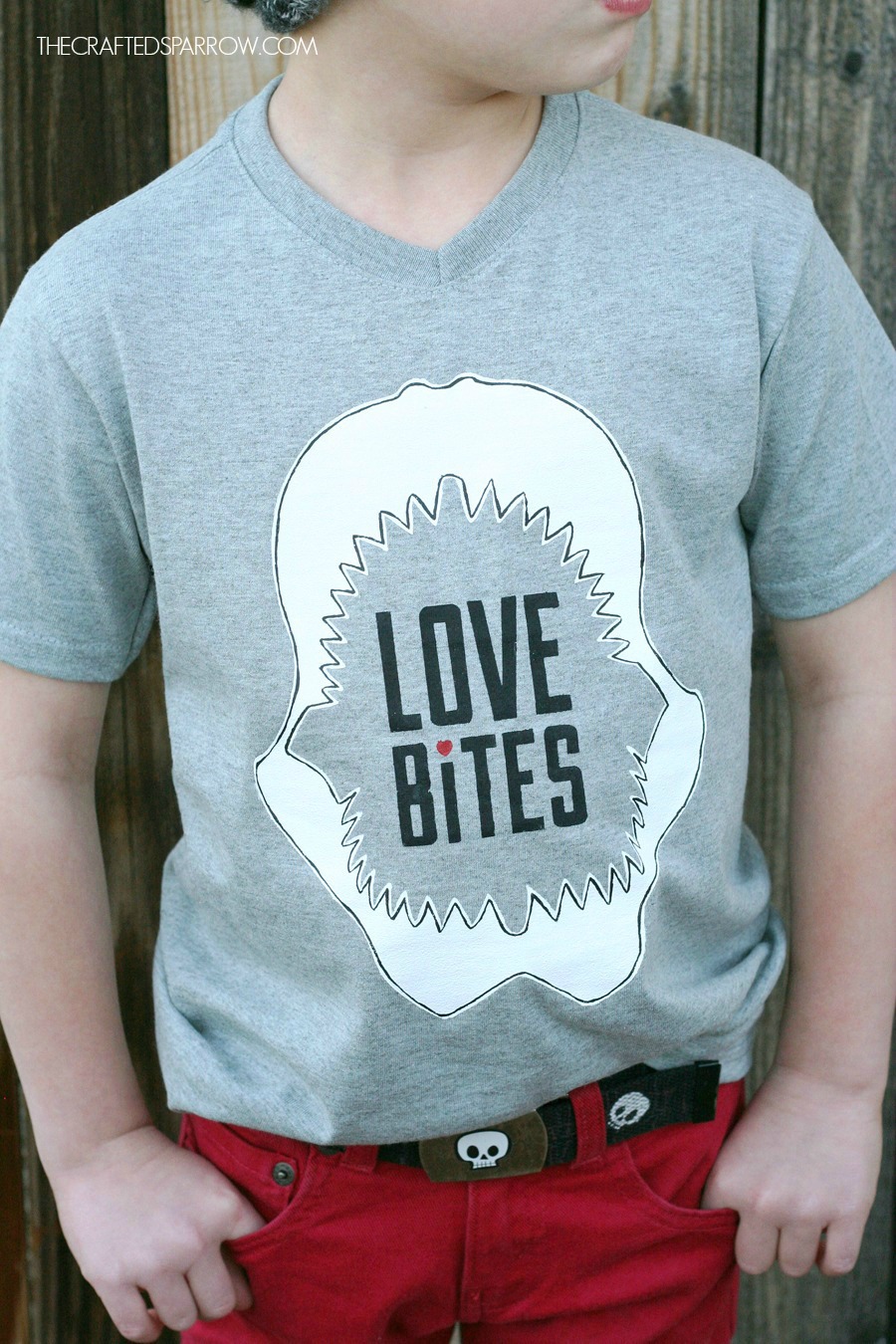 DIY Boys Valentine's Shirt
