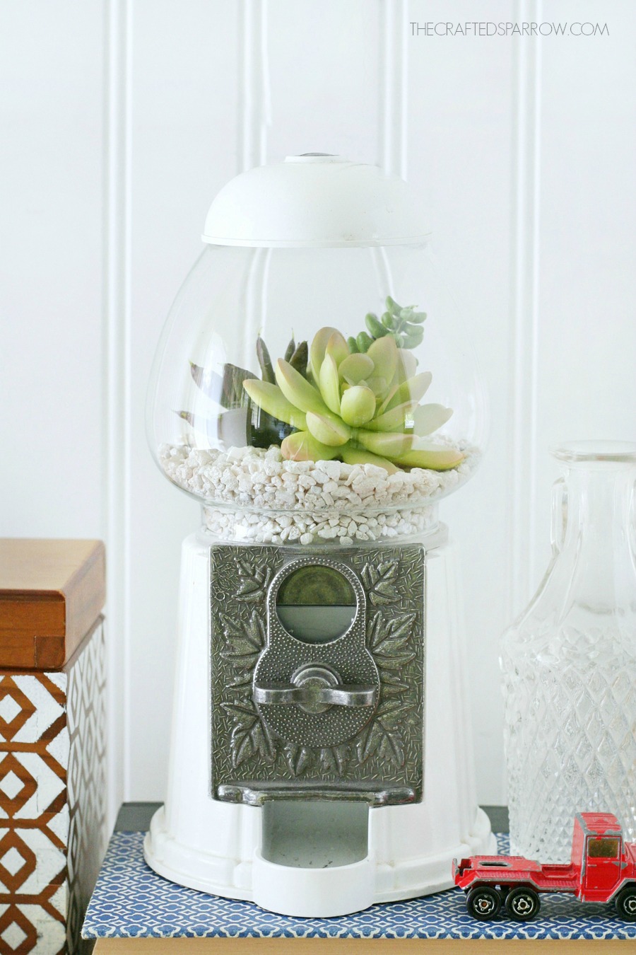 Gumball Machine Succulent Planter