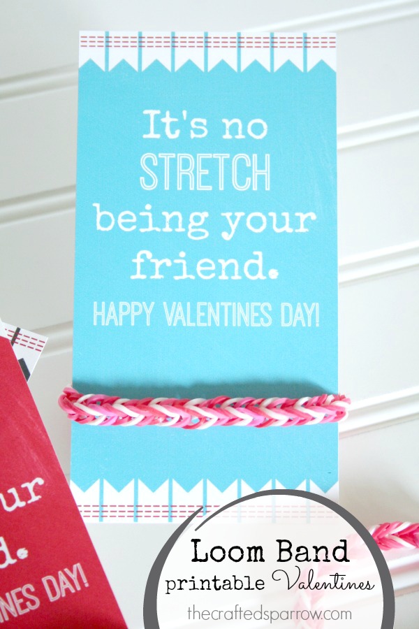 Loom Band Printable Valentine