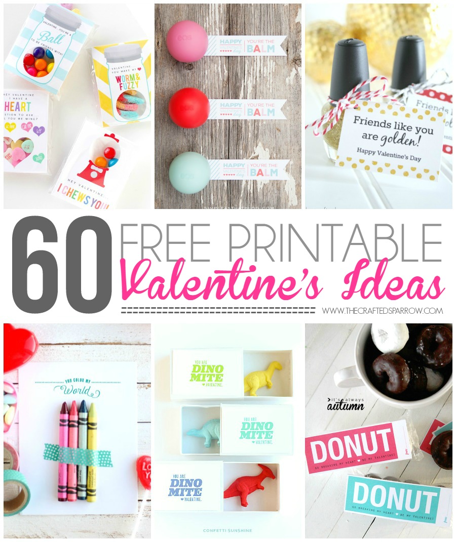 60 Free Printable Valentine's Ideaas