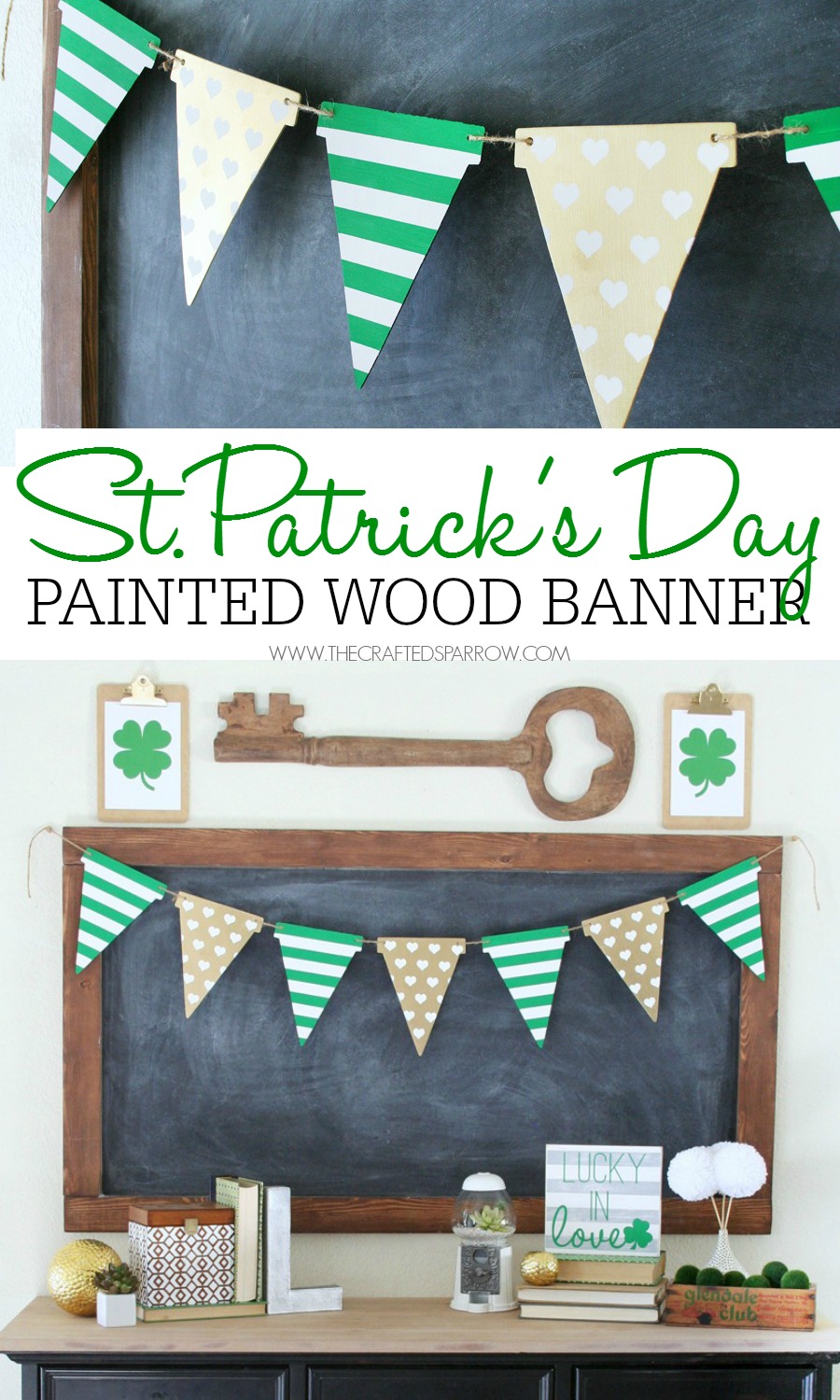 St. Patrick's Day Wood Banner