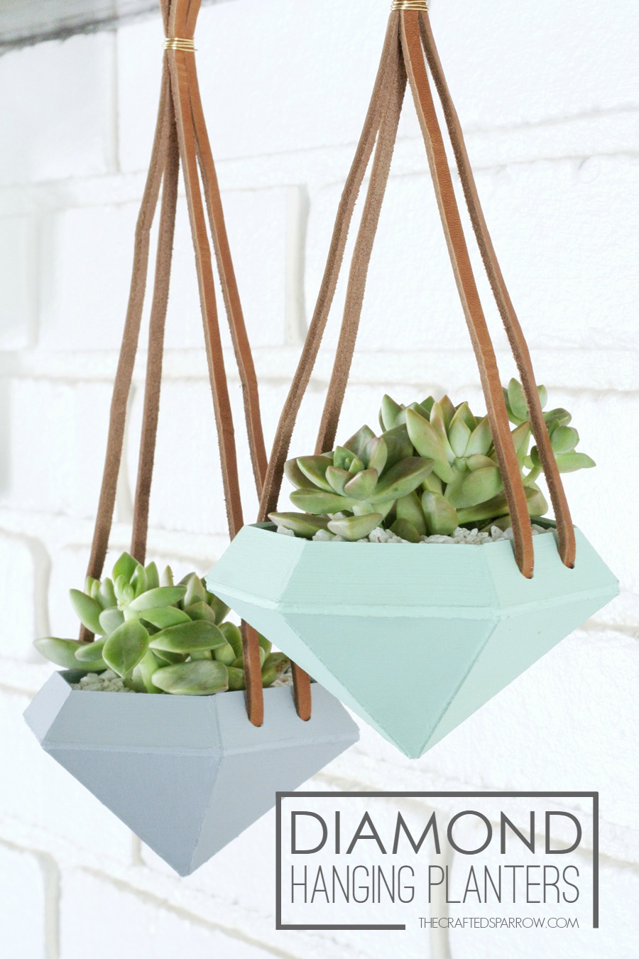 Diamond Hanging Planters