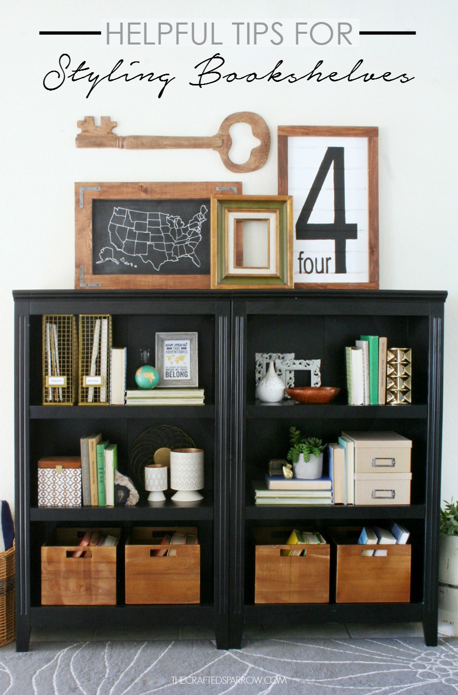 Helpful Tips for Styling Bookshelves