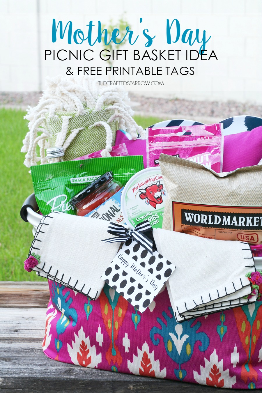 Free Printable Basket Template for Picnics and Fruit – Simple Mom Project