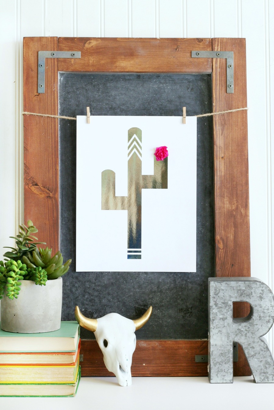 Foiled Cactus Prints & Free Printables