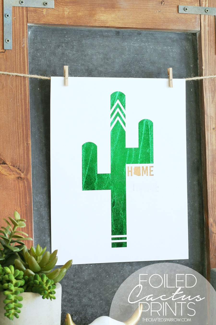 Foiled Cactus Prints & Free Printables
