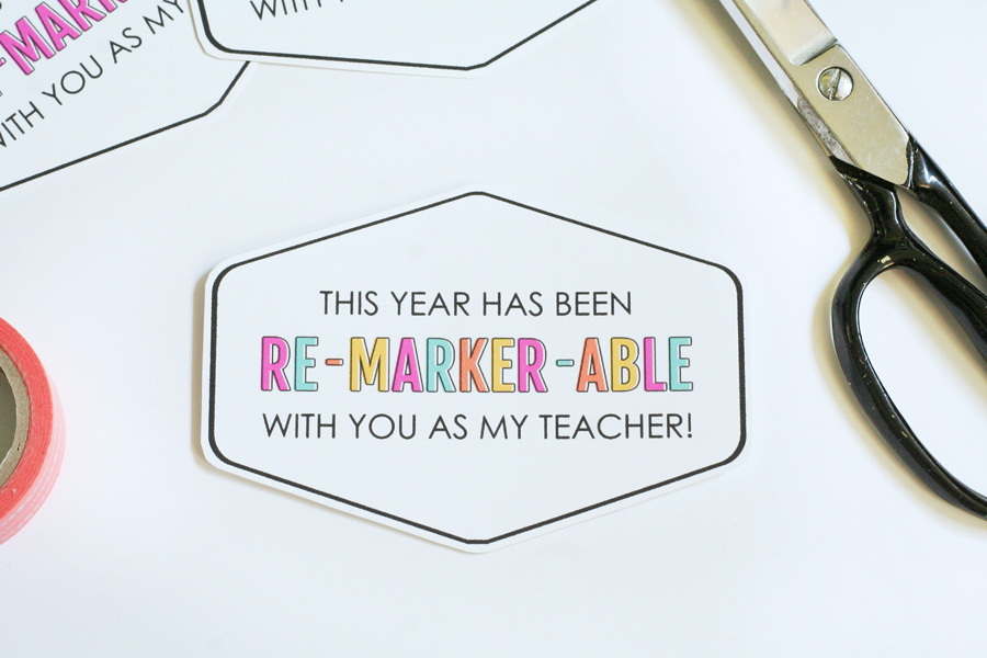 Printable Teacher Appreciation Sharpie Labels