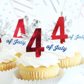 4th of July Cupcake Toppers