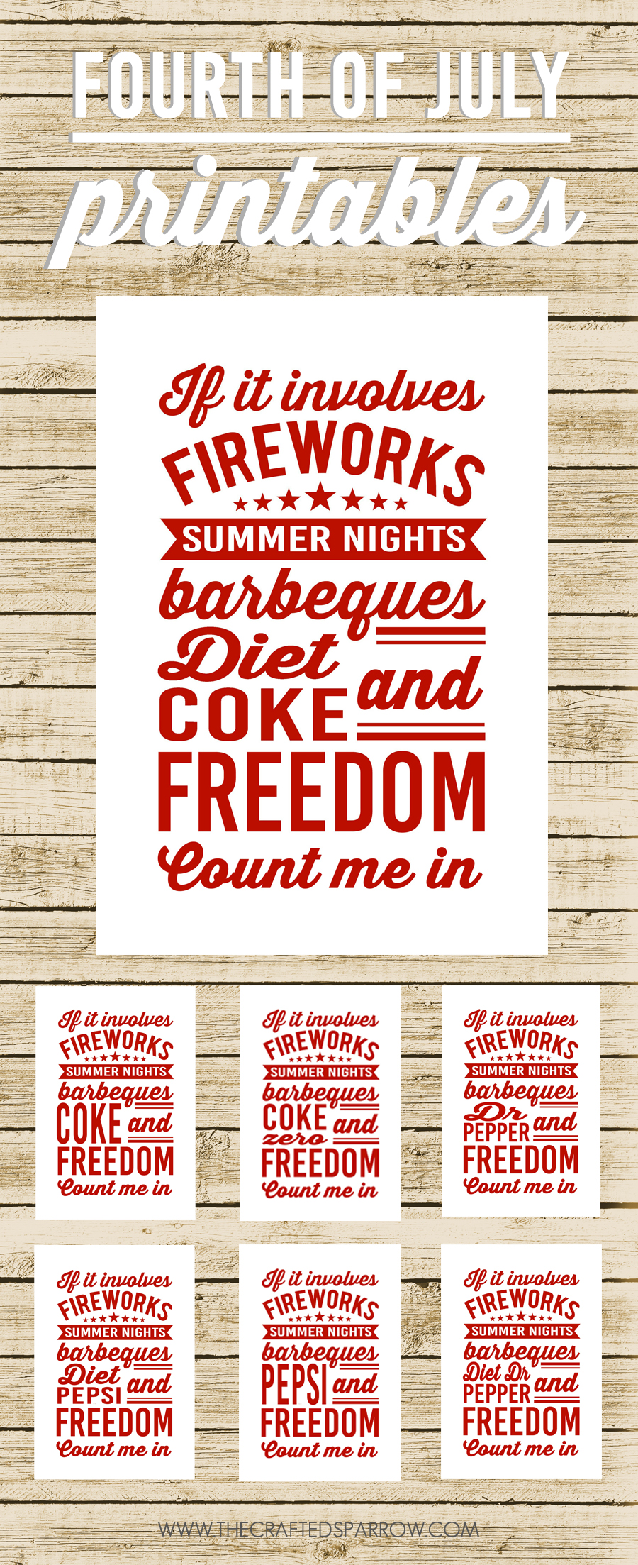 4th of July Printables