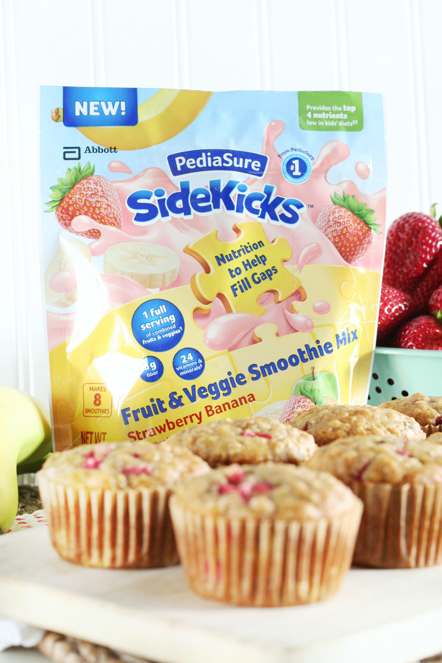 Strawberry Banana Oat Muffins 6