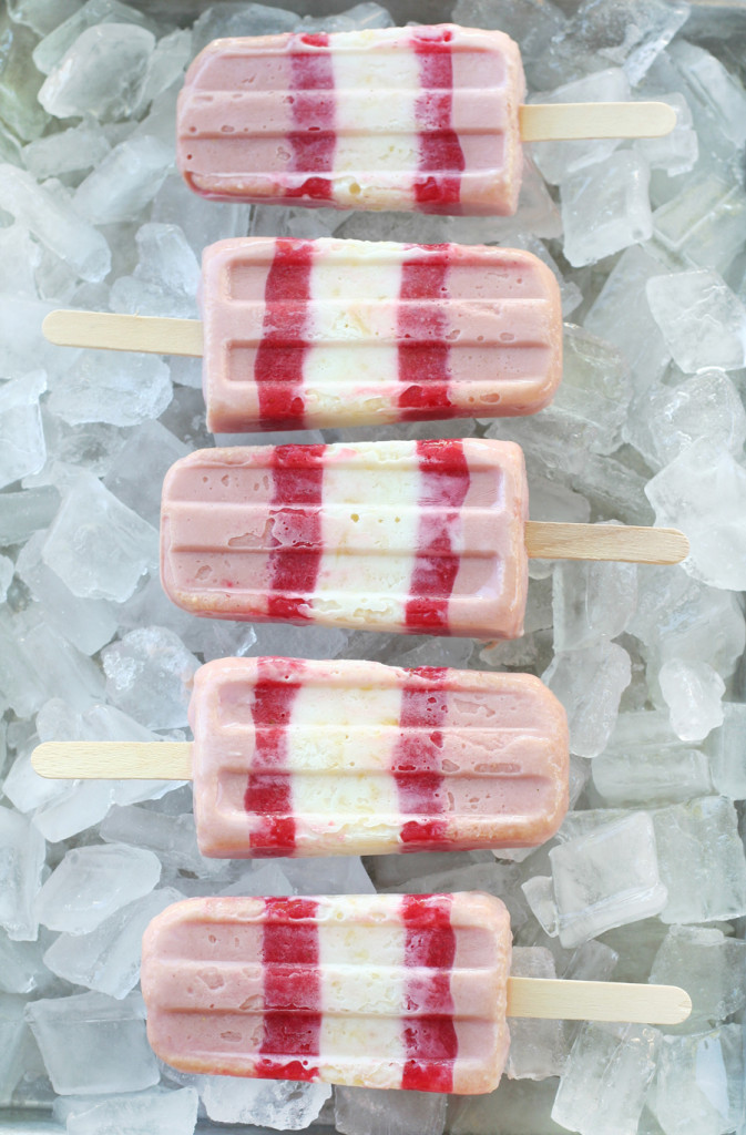 strawberry colada popsicles solero
