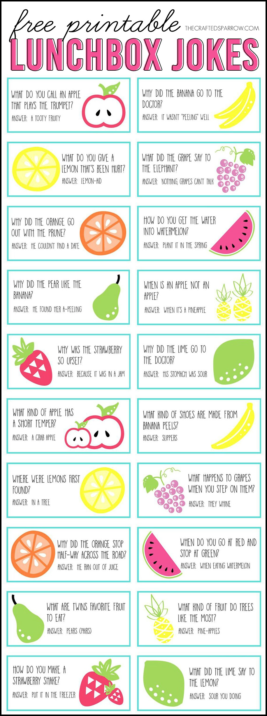 free printable lunch box notes