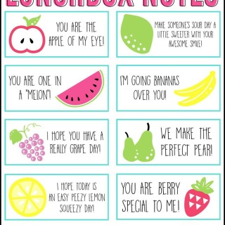 Free Printable Lunchbox Notes