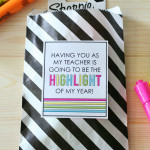 Highlighter Teacher Gift Tags