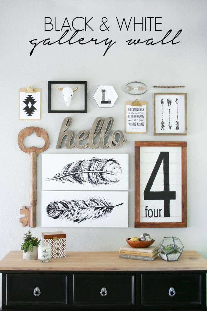 Black &amp; White Gallery Wall