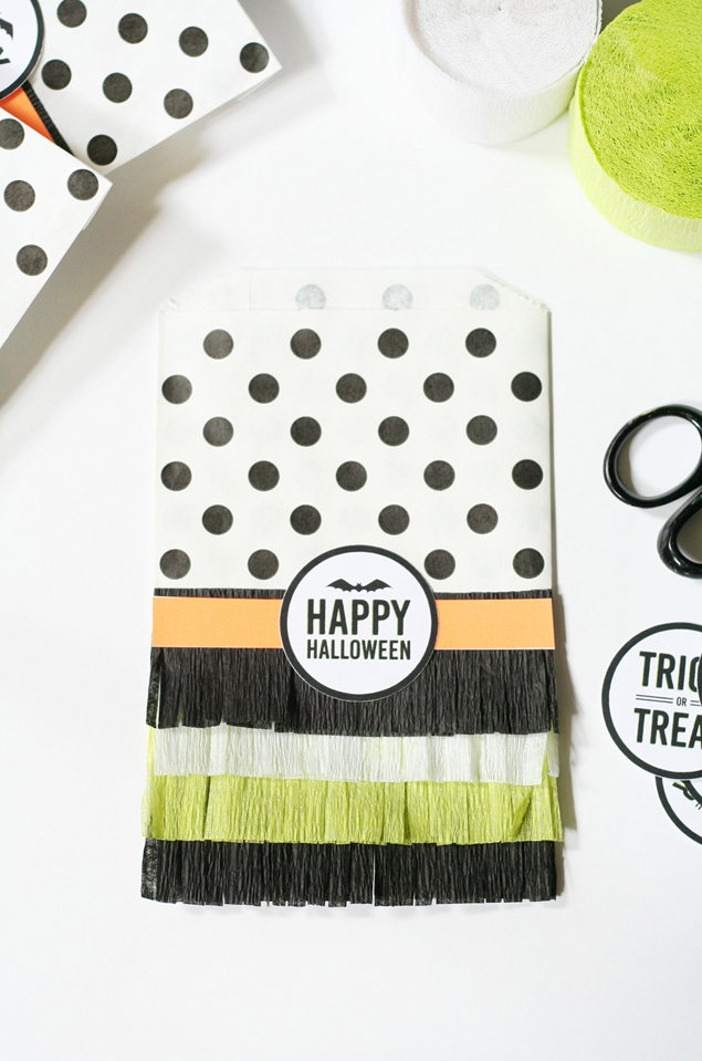 Fringed Halloween Treat Bags