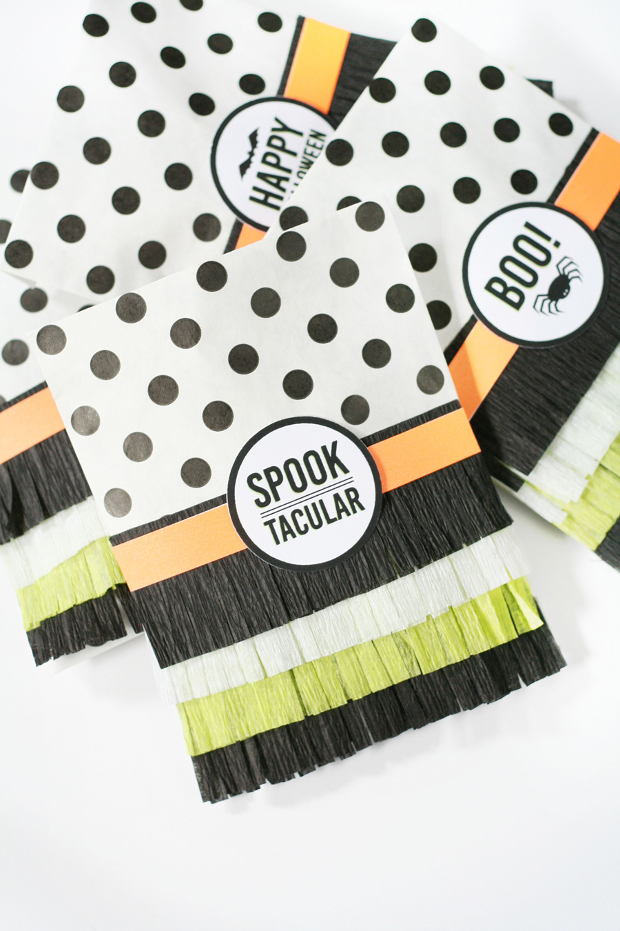 Fringed Halloween Treat Bags
