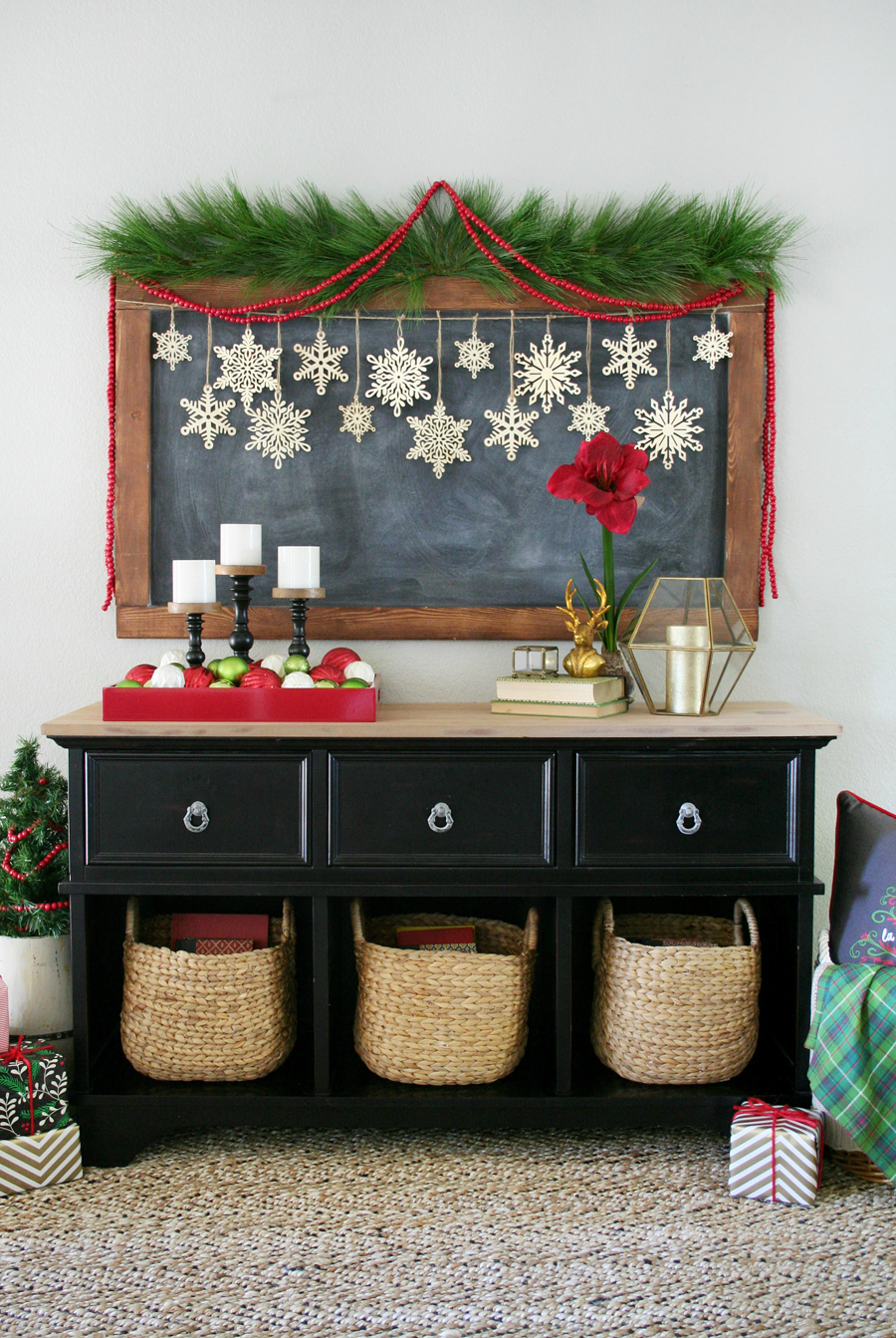 Merry & Bright Holiday Entryway