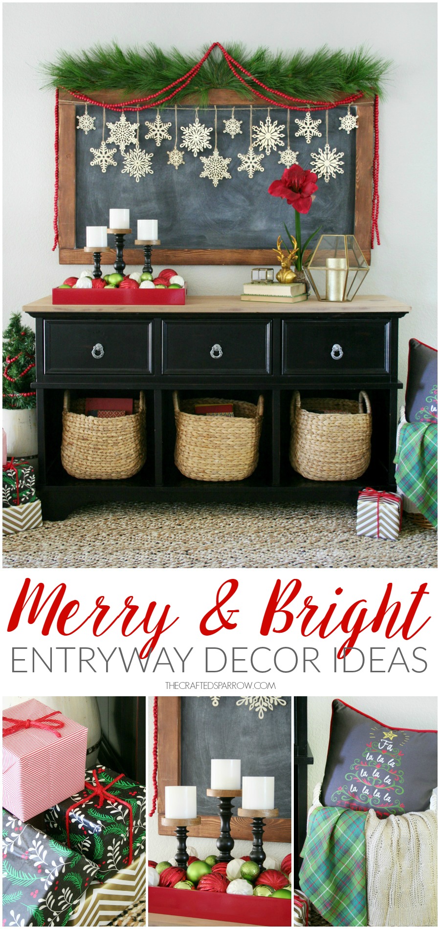 Merry & Bright Holiday Entryway