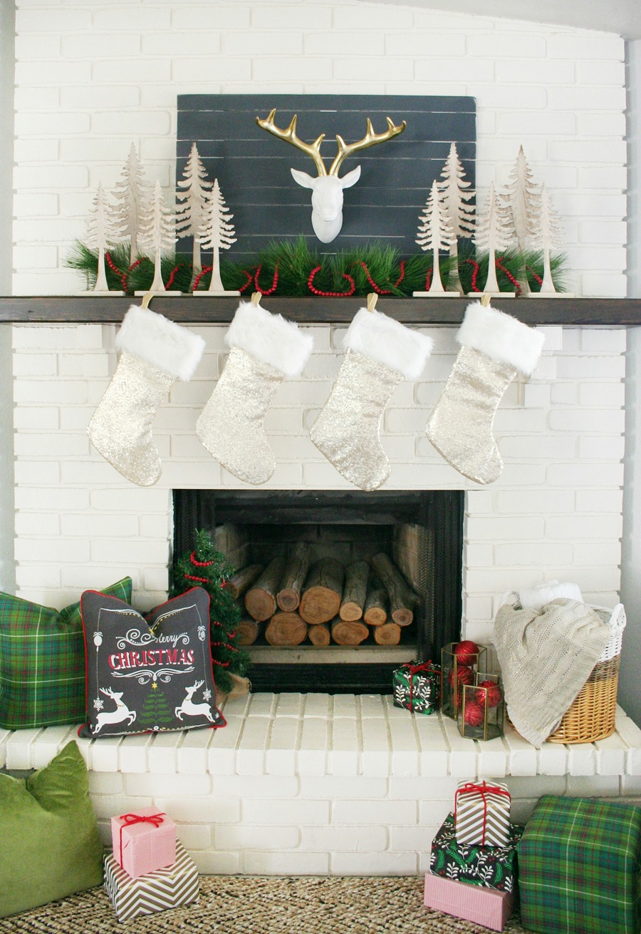 Merry & Bright Holiday Mantel