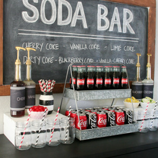 Coca-Cola Soda Bar and Easy Game Day Desserts
