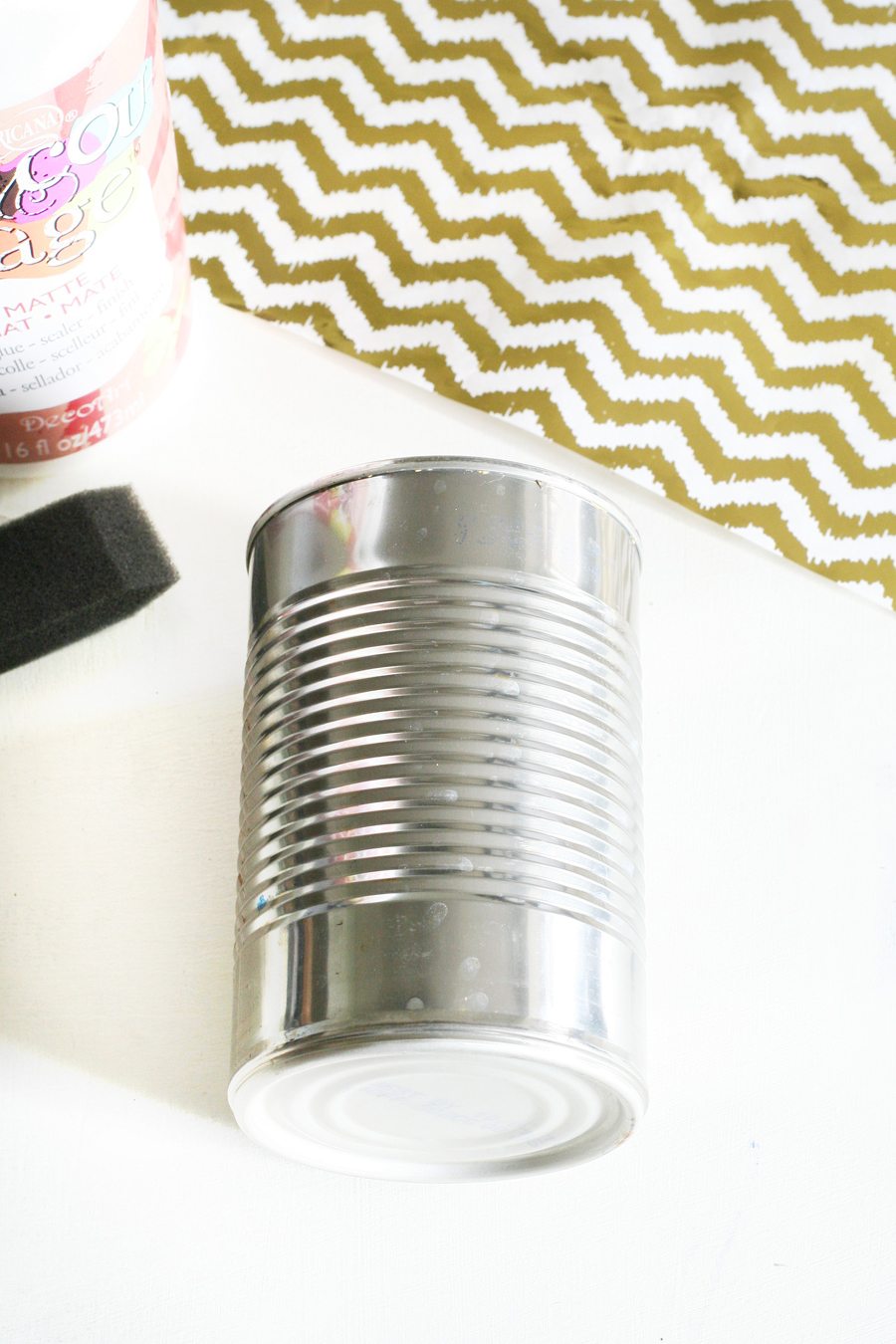Gold Foiled Tin Cans