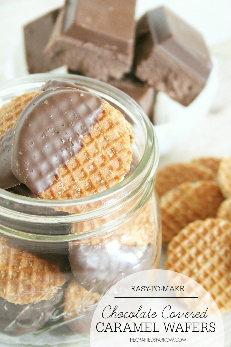 Chocolate Covered Caramel Wafers