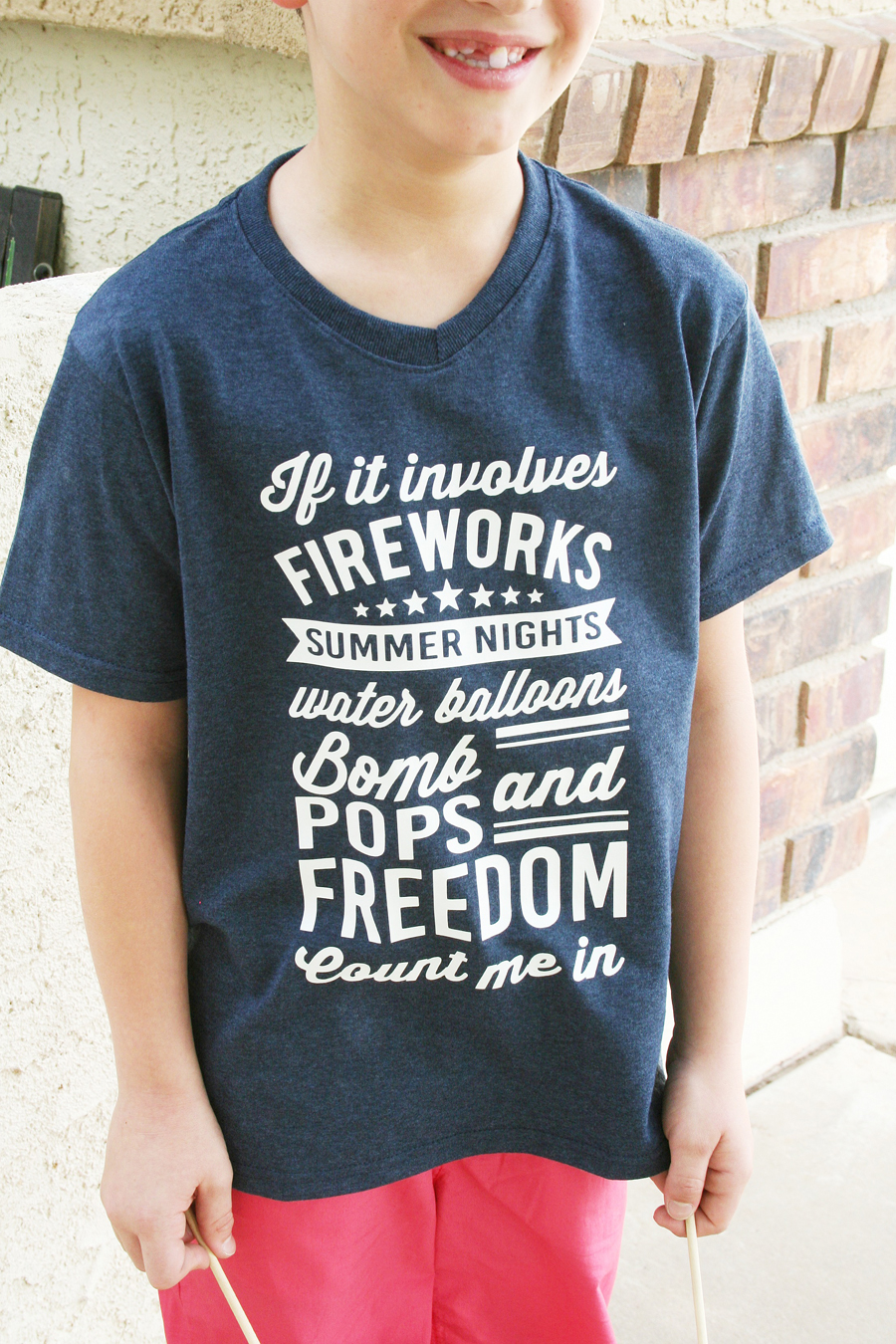 Easy 4th of July Shirts by The Crafted Sparrow
