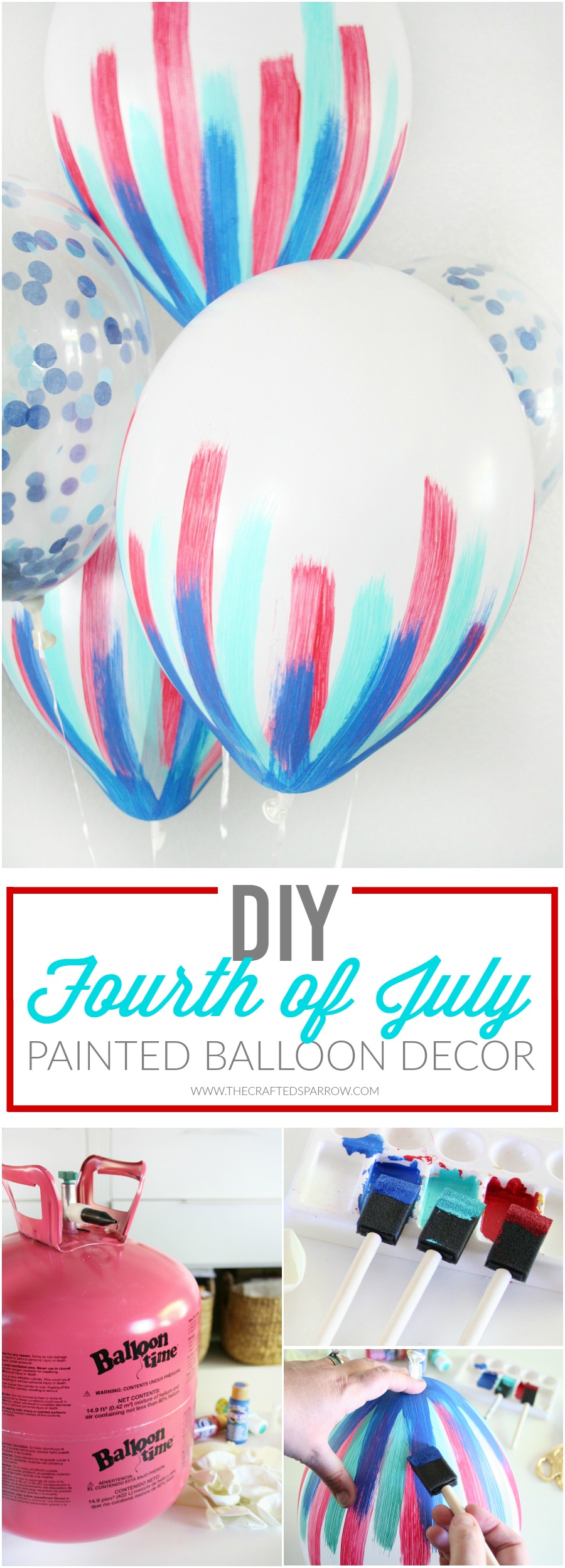 DIY 4th of July Balloon Decor