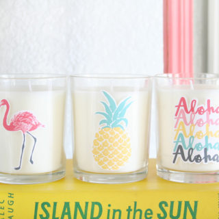 Easy Summer Candle Decor