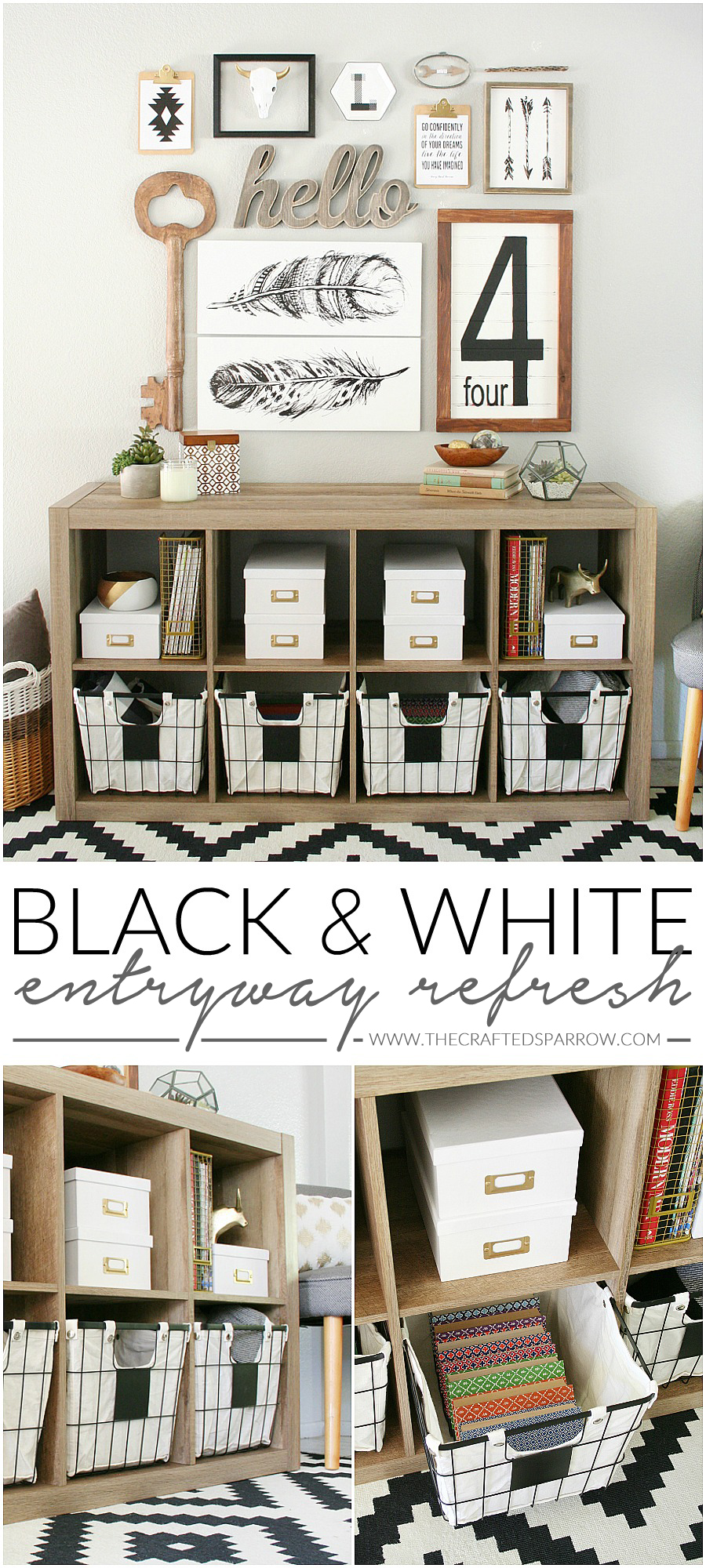 Black & White Entryway Refresh