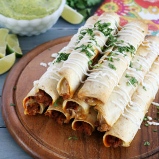 Bean & Chorizo Taquitos