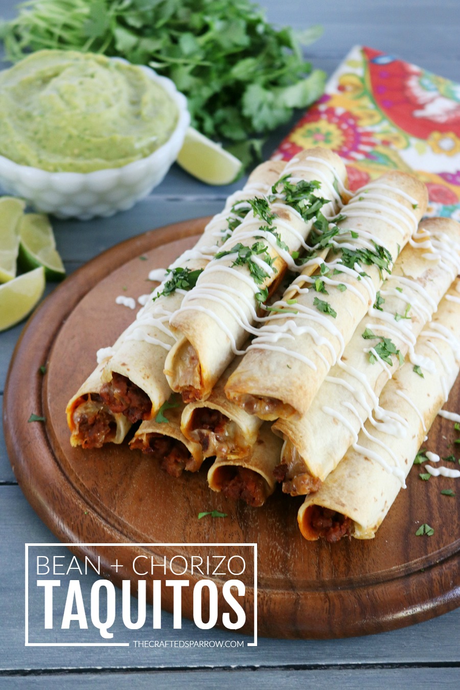 Bean & Chorizo Taquitos