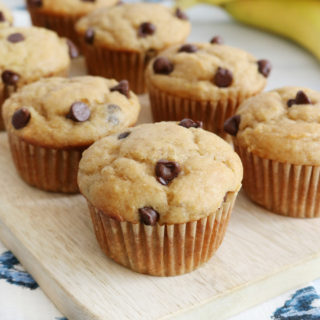 Peanut Butter & Banana Yogurt Muffins